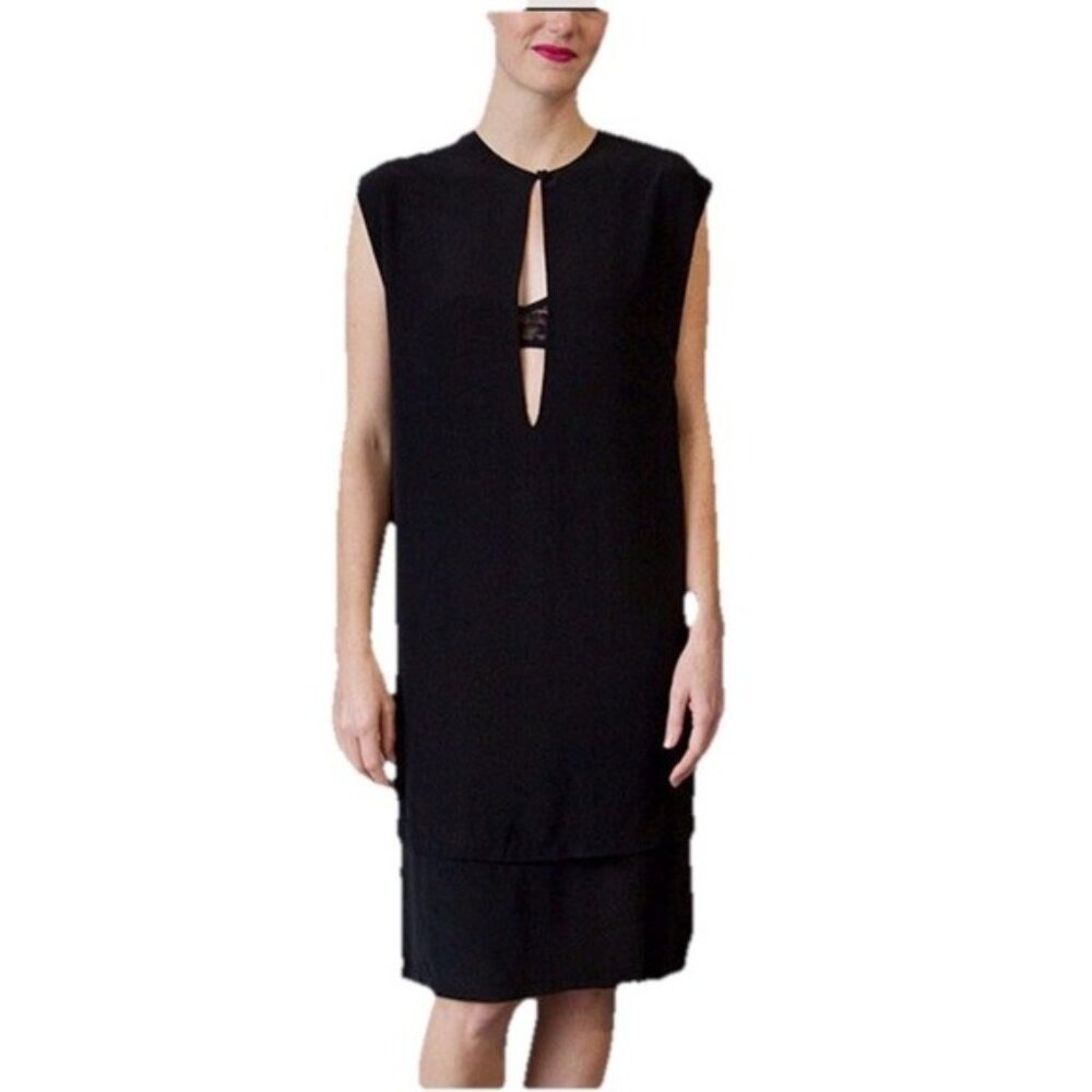 100% silk, reversible oak nyc dress